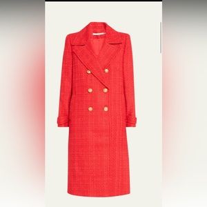ALICE + OLIVIA
Nicholas Oversized Double-Breasted Tweed Coat